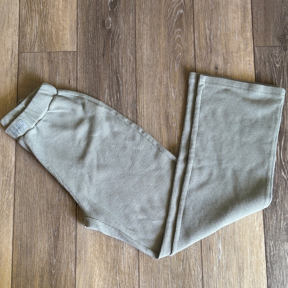 Comfrt Woman’s Sage Green Waffle Lounge Pants Sz XXS
